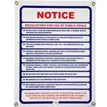 R230800 | Public Pool Use Notice Sign
