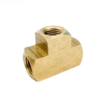 .25In Fpt Brass Tee