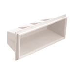17 1/2In L Recess Step Wht Plastic