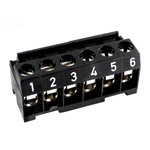 6547 | Jandy Terminal Bar Connector 6 Pin Brown AquaLink RS