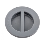 25542-001-0000 | Flat Plug with Gasket Gray