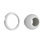 Eyeball & Retaining Ring White