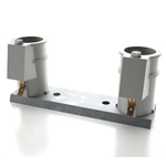 PC-4008-P | 4 Inch Pool Ladder Anchor Sockets on Bar