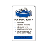 41370 | Our Pool Rules Sign