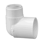 410-010 | PVC Male x Socket Elbow 1 Inch