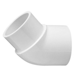 423-025 | PVC Street Elbow Socket x Spigot 45 Degree 2-1/2 Inch