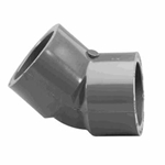 817-015 | PVC Socket Elbow 45 Degree SCH80 1-1/2 Inch