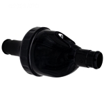 9-100-1201 | In-Line Back-Up Valve Black