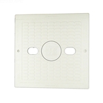 540-6490WW | Square Lid with Logo Insert White