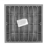 640-4727V | 12 x 12 Inch Grate and Frame Grey