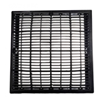 640-4729-DKGV | 12 x 12 Inch Grate and Frame Dark Grey