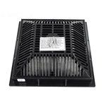 640-4791V | 9 x 9 Inch Grate and Frame Black