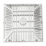 642-4790V | Square Drain Cover 9 Inch - White