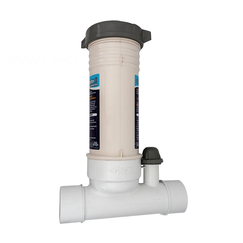 CLC012W Chlorinator InLine 12 Tablet Feeder White