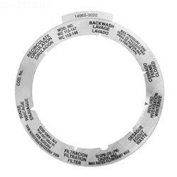 14965-0020 | Filter Valve Position Label