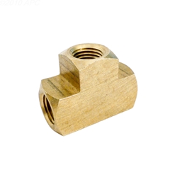 .25In Fpt Brass Tee