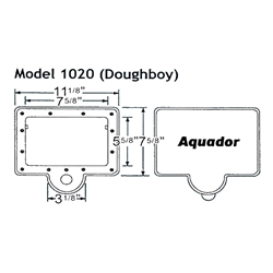 1020 | Aquador Skimmer Frame and Lid