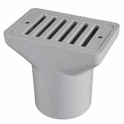 Grey Gutter Deck Drain