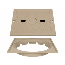 Tan Skimmer Cover & Collar Square