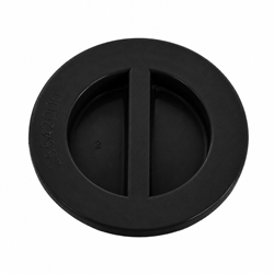 25542-004-0000 | Flat Plug with Gasket Black