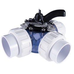 25923-209-000 | HydroSeal™ Clear PVC Diverter Valve 3 Way