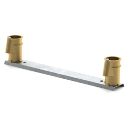 PC-4020-BC | 4 Inch Pool Ladder Anchor Sockets on Bar