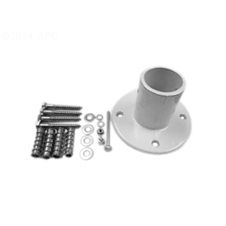 1.9In Slide Flange White Aluminum