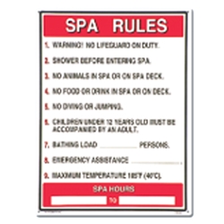 General Commercial Spa Rules