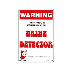 41350 | Warning Urine Detector Pool Sign