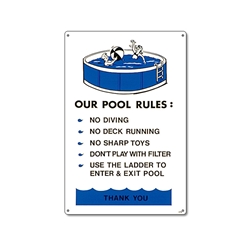 41370 | Our Pool Rules Sign