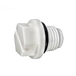 1/4In Plug Abs White
