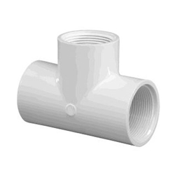 405-007 | 3/4 Inch Female PVC Tee Schedule 40