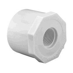 438-072 | PVC Reducer 1/2 Inch Spigot x 1/4 Inch Female