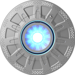 Retro 6 inch Multi Plus LED pool light with White niche adapter plug seal assembly kit and White rim