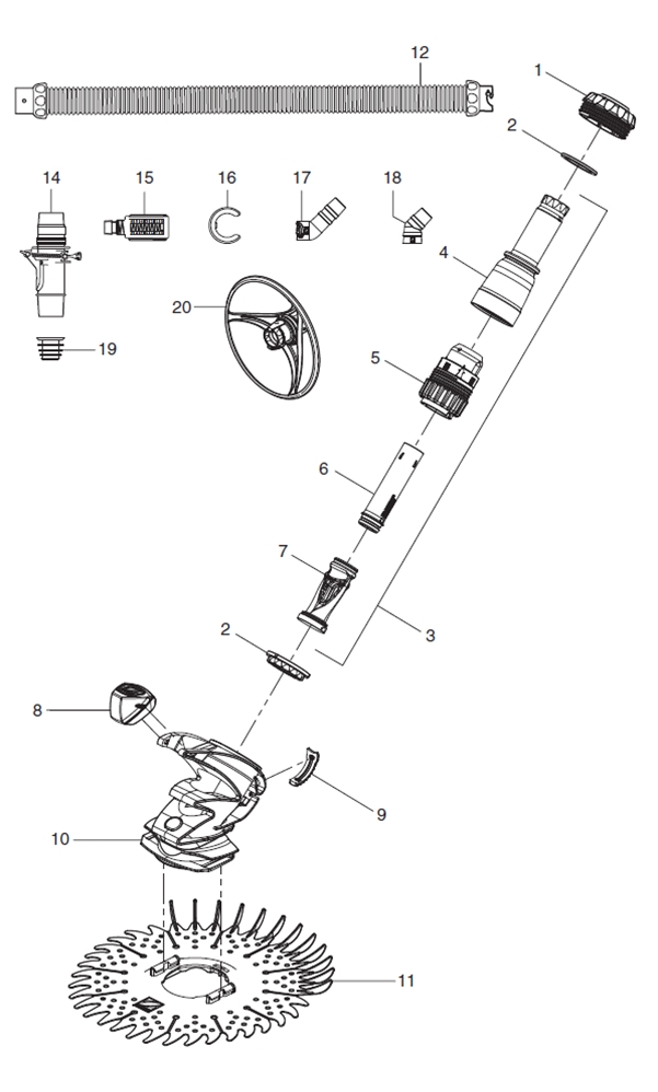 Zodiac T3® Pool Cleaner Parts