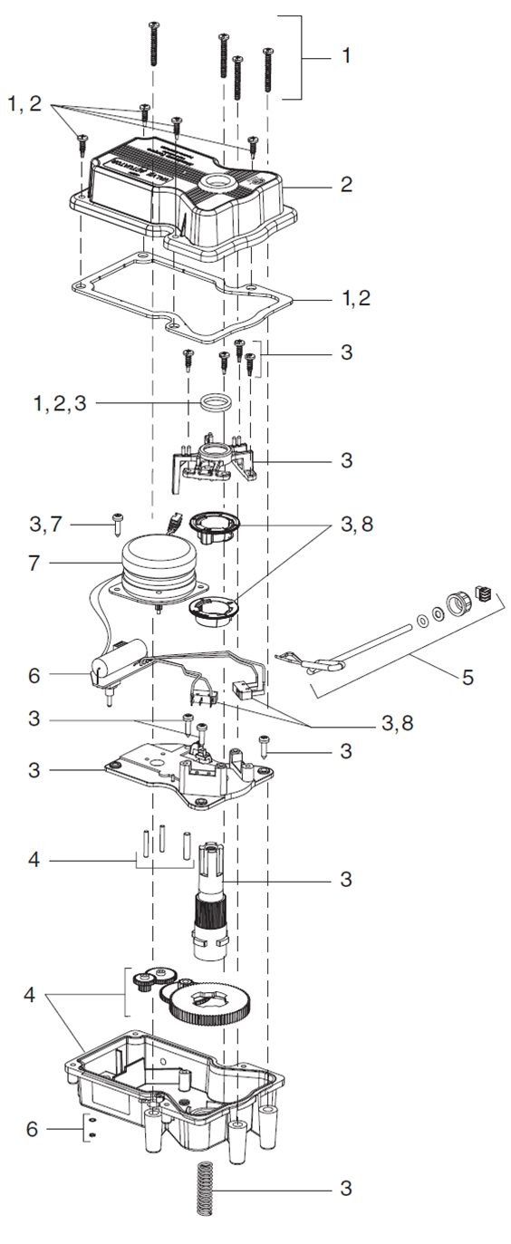 Jandy valve parts diagram