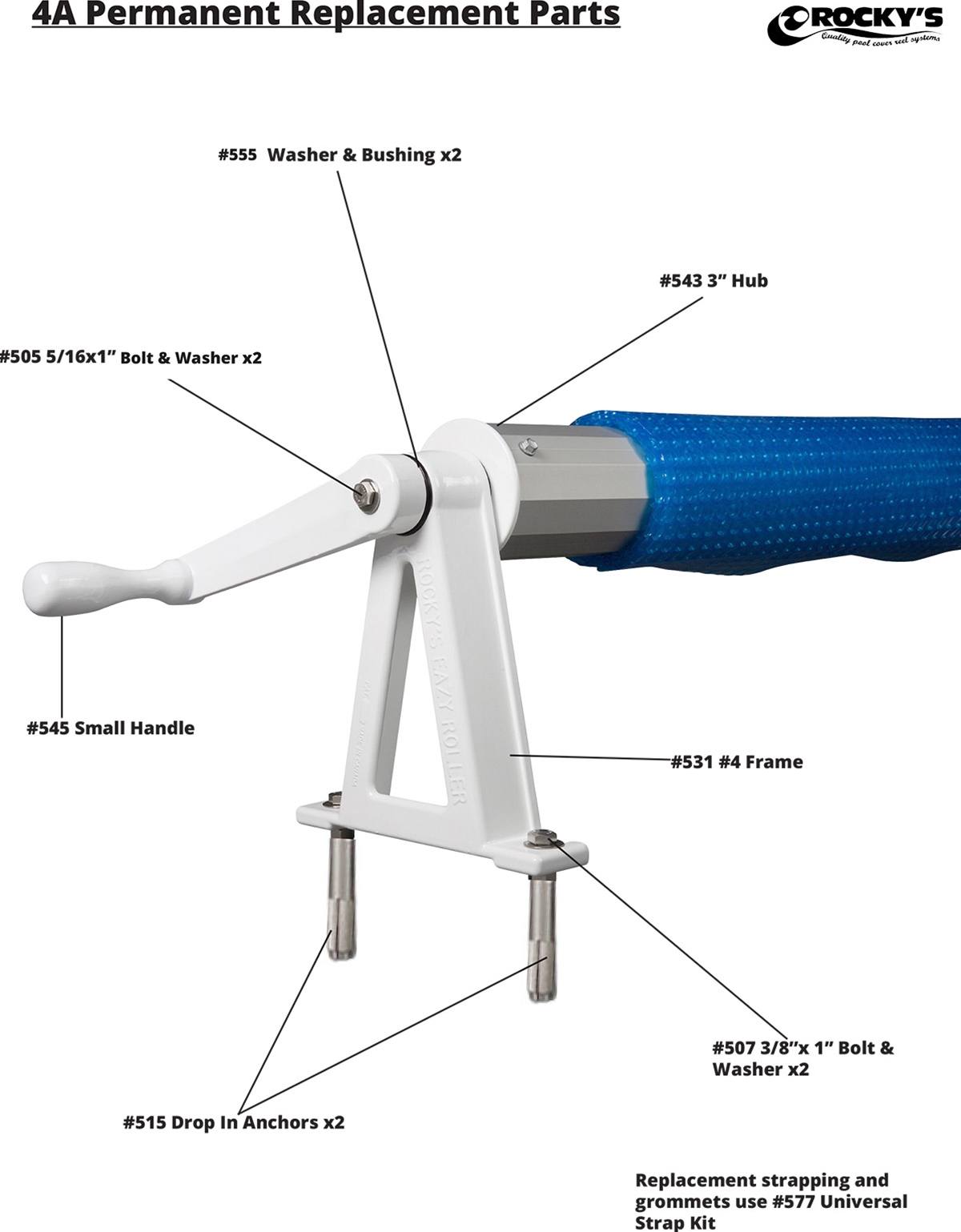 Rockys Rollers 4A Solar Reel Parts